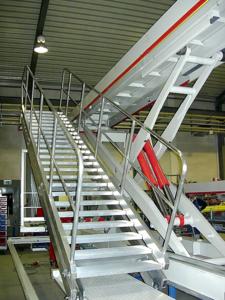 Detalle de la construcción del acceso a la