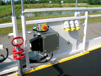 Vista del panel de mando − conducción por joystick